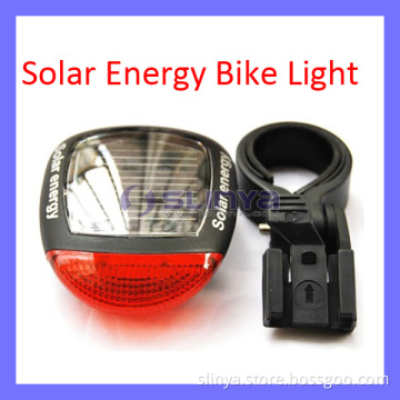 Solar Power Energy Bike Bicycle LED Red Light Back Rear Tail Lamp 3 Modes (SL-436)